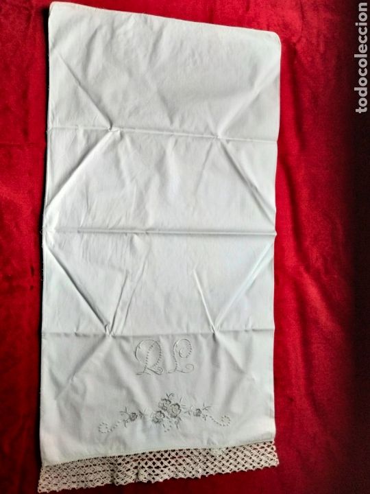 Segunda mano: Juego Sabanas hilo y bordado de bolillo - Foto 5