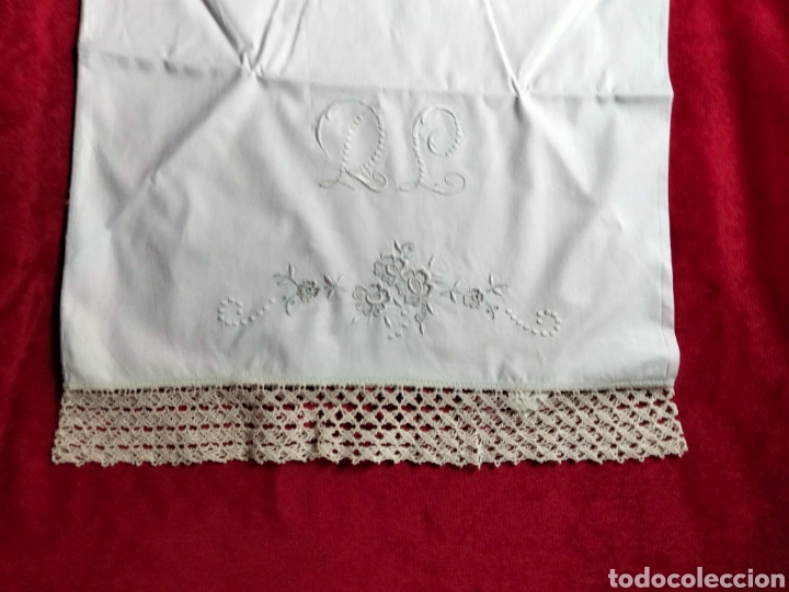Segunda mano: Juego Sabanas hilo y bordado de bolillo - Foto 6