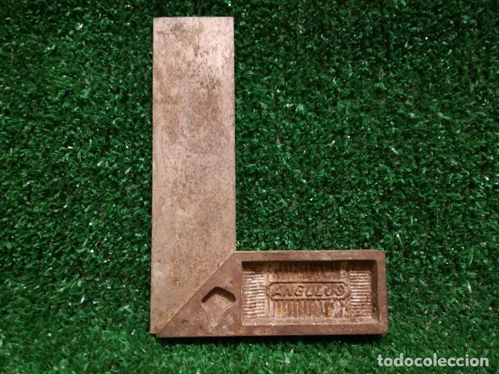 Segunda mano: ESCUADRA DE HIERRO - MARCA ANGULUS - HERRAMIENTA - Foto 1