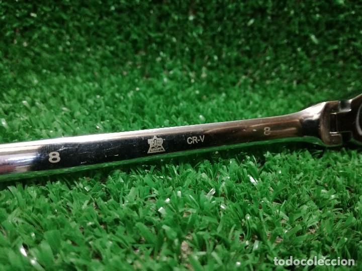 Segunda mano: LLAVE PLANA COMBINADA CARRACA ARTICULADA - TOP CRAFT 10 (10mm ) - HERRAMIENTA - Foto 3