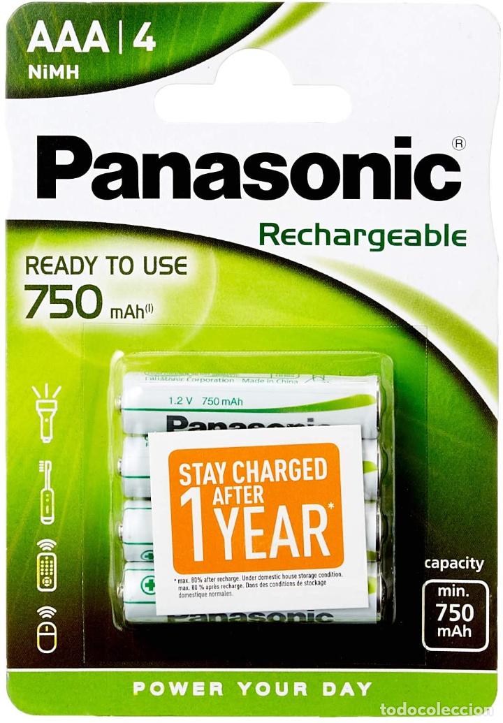 Segunda mano: PILAS PANASONIC AAA 750MAH (Nuevo - Precintado) - Foto 1