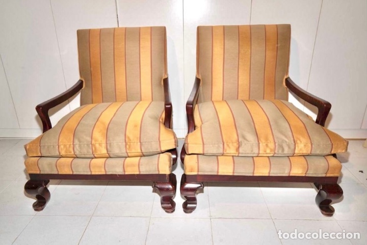 Segunda mano: sillones tapizados rayas - Foto 1