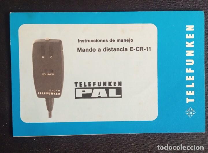 Segunda mano: Antiguo mando telefunken e-cr11 - Foto 2