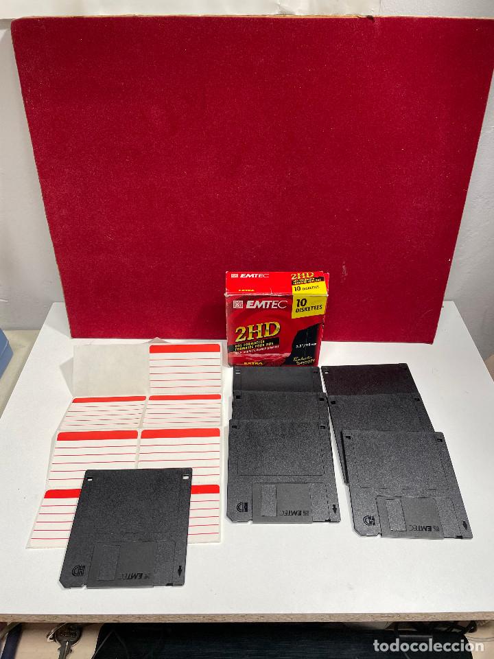 Segunda mano: LOTE 7 DISKETTES EMTEC SIN USO CON PEGATINAS Y CAJA ORIGINAL - Foto 1