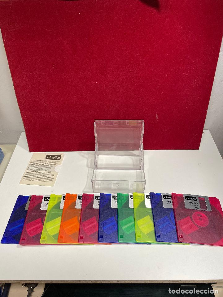 Segunda mano: LOTE 10 DISKETTES IMATIONNUEVOS SIN USO CON CAJA ORIGINAL - Foto 1