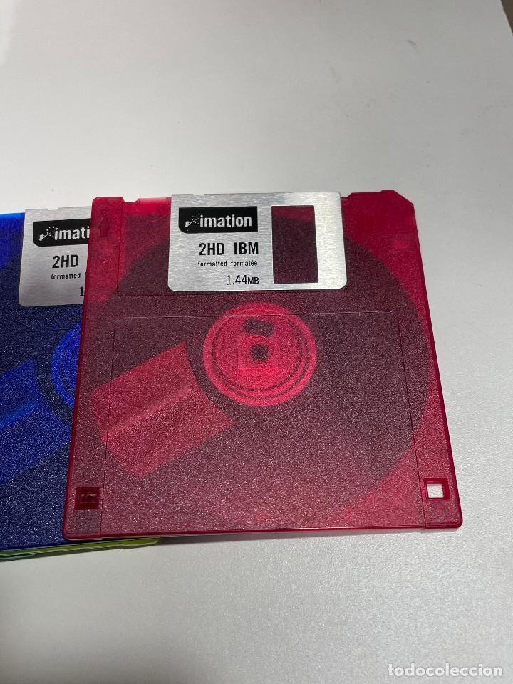 Segunda mano: LOTE 10 DISKETTES IMATIONNUEVOS SIN USO CON CAJA ORIGINAL - Foto 3