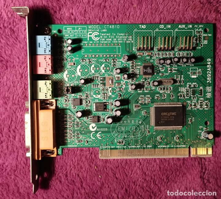 Segunda mano: ❤️ Tarjeta de Sonido PCI Vintage - Creative CT4810 - Foto 2