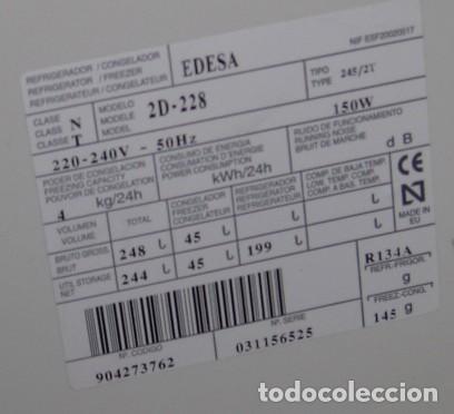 Segunda mano: Frigor&iacute;fico EDESA 2D 228, despiece. - Foto 2