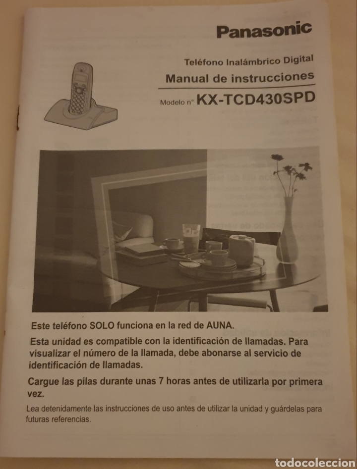 Segunda mano: MANUAL INSTRUCCION3S TELEFONO INALAMBRICO PANASONIC - Foto 1