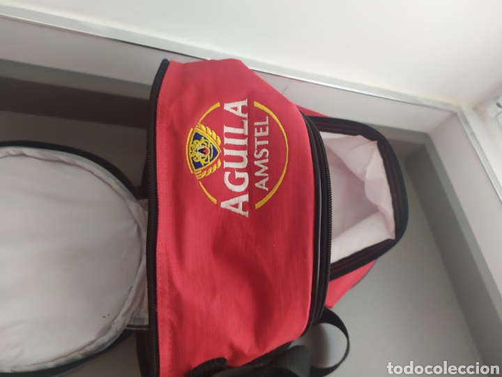 Segunda mano: Bolsa nevera porta botes de cervezas de marca El &Aacute;guila. - Foto 5