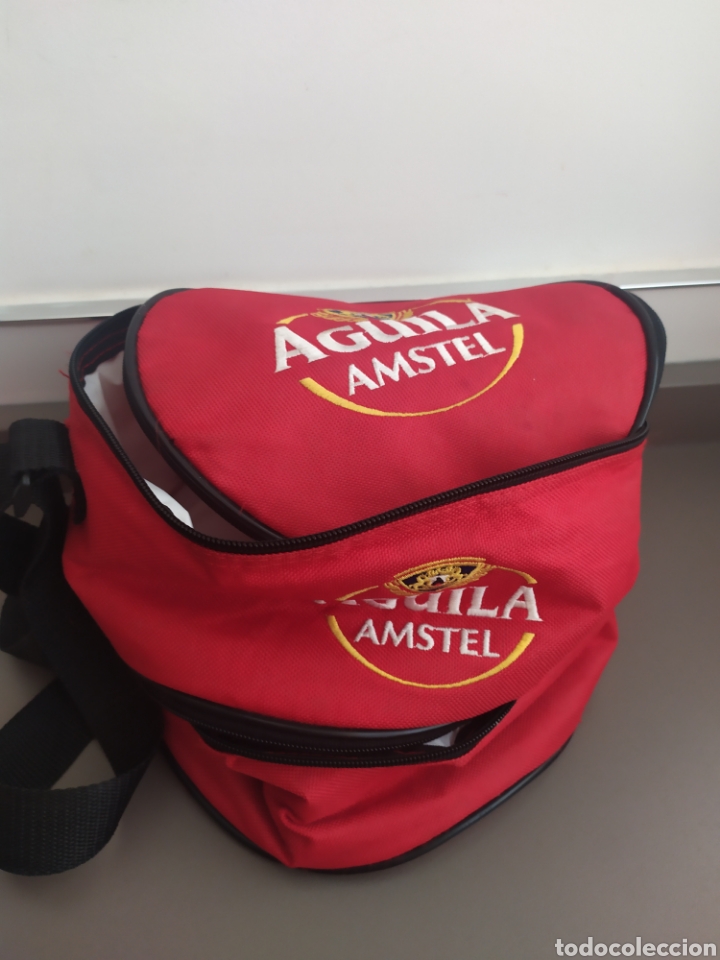 Segunda mano: Bolsa nevera porta botes de cervezas de marca El &Aacute;guila. - Foto 7