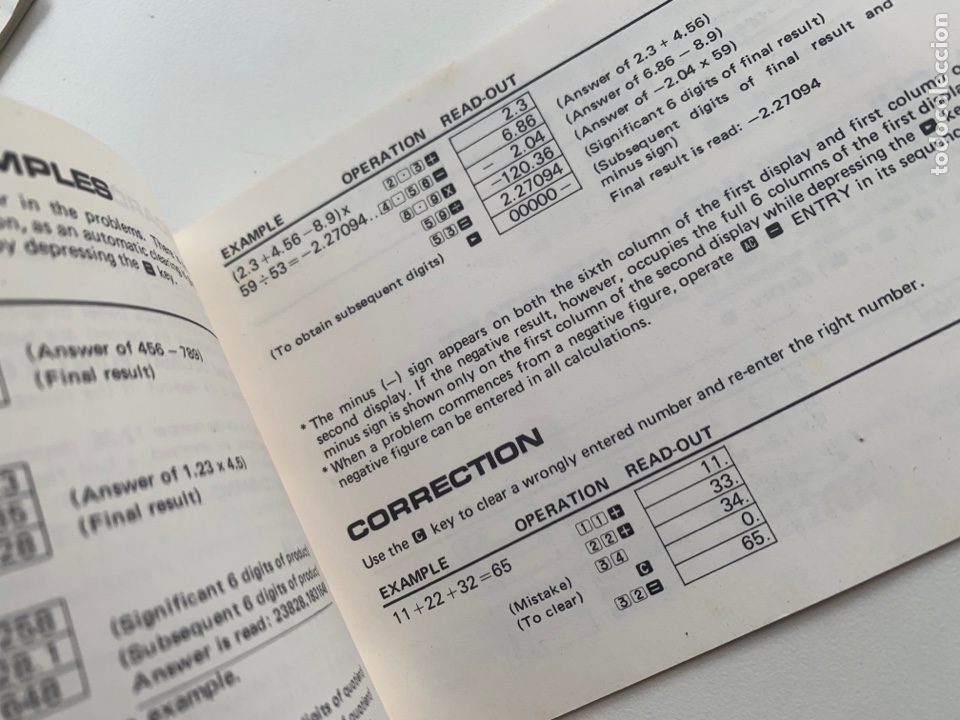 Segunda mano: Manual de instrucciones calculadora Casio-mini CM 605 - Foto 2