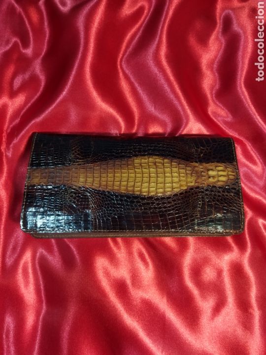 Segunda mano: Monedero cocodrilo vintage - Foto 1
