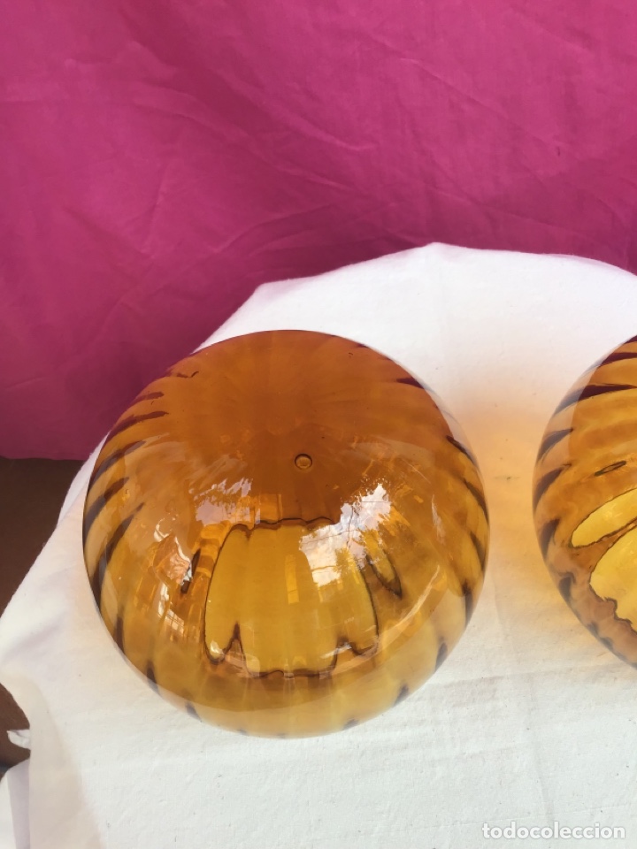 Segunda mano: Tulipas de cristal color caramelo - Foto 2