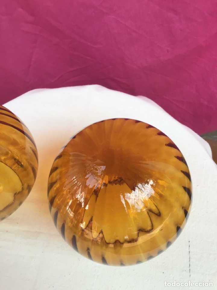 Segunda mano: Tulipas de cristal color caramelo - Foto 3