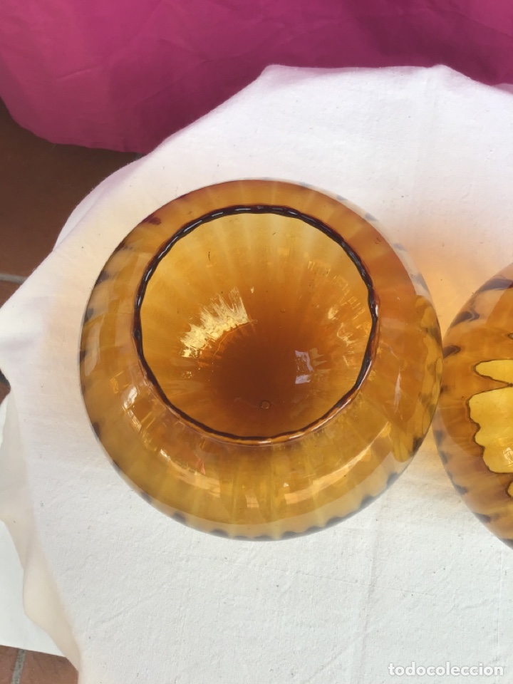 Segunda mano: Tulipas de cristal color caramelo - Foto 4