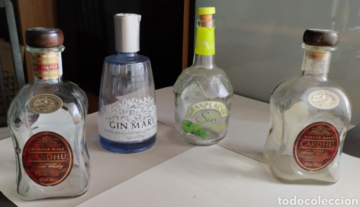 Segunda mano: Botellas de cristal decorativas - Foto 3