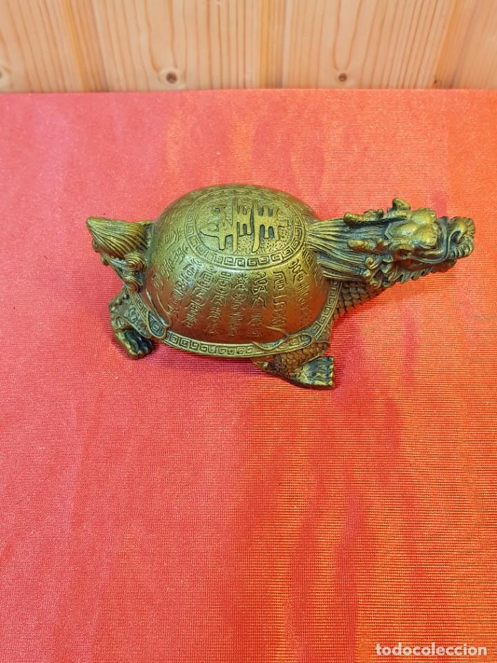 Segunda mano: TORTUGA DRAGON ALABASTRO CHINO - Foto 2