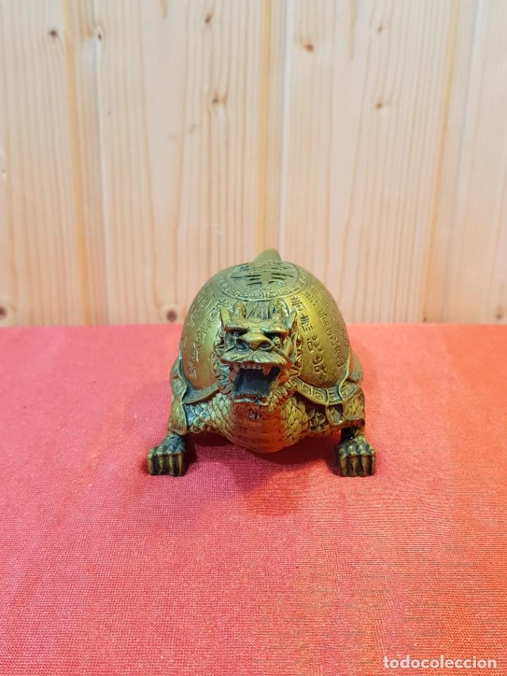 Segunda mano: TORTUGA DRAGON ALABASTRO CHINO - Foto 3