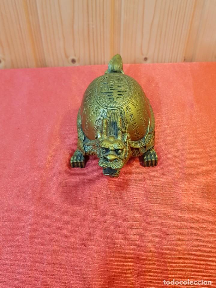 Segunda mano: TORTUGA DRAGON ALABASTRO CHINO - Foto 4