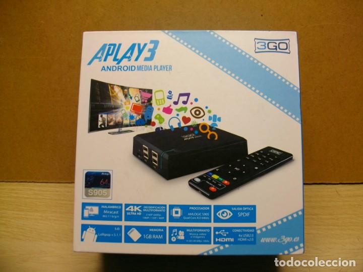 Segunda mano: 3Go APLAY3 ANDROID MEDIA PLAYER HDMI con MANDO - Foto 1