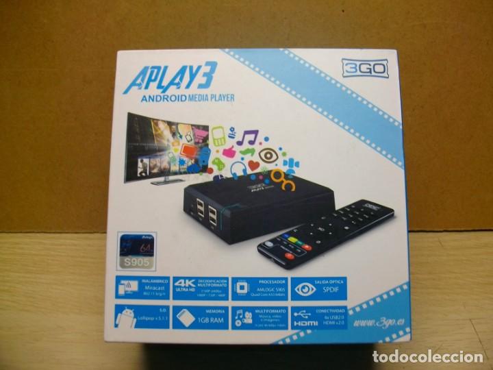Segunda mano: 3Go APLAY3 ANDROID MEDIA PLAYER HDMI con MANDO - Foto 3