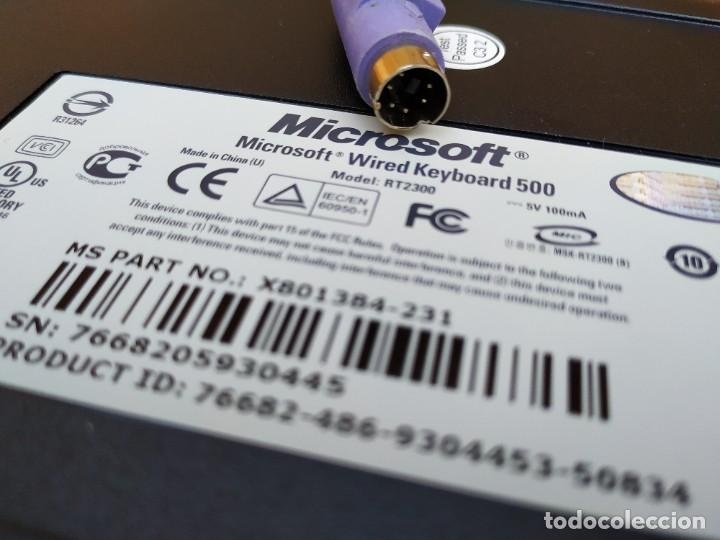 Segunda mano: TECLADO MICROSOFT 500 - PS/2 - COMO NUEVO - Foto 3