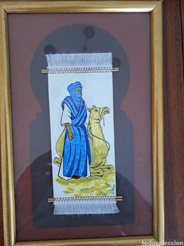 Segunda mano: Cuadro Tuareg marruecos (15x29 cms) - Foto 1