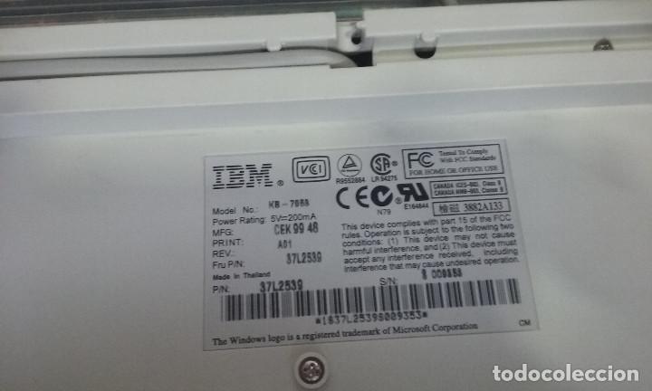 Segunda mano: Teclado IBM para PC. Mod. KB-7958, conexi&oacute;n PS2 - Foto 3