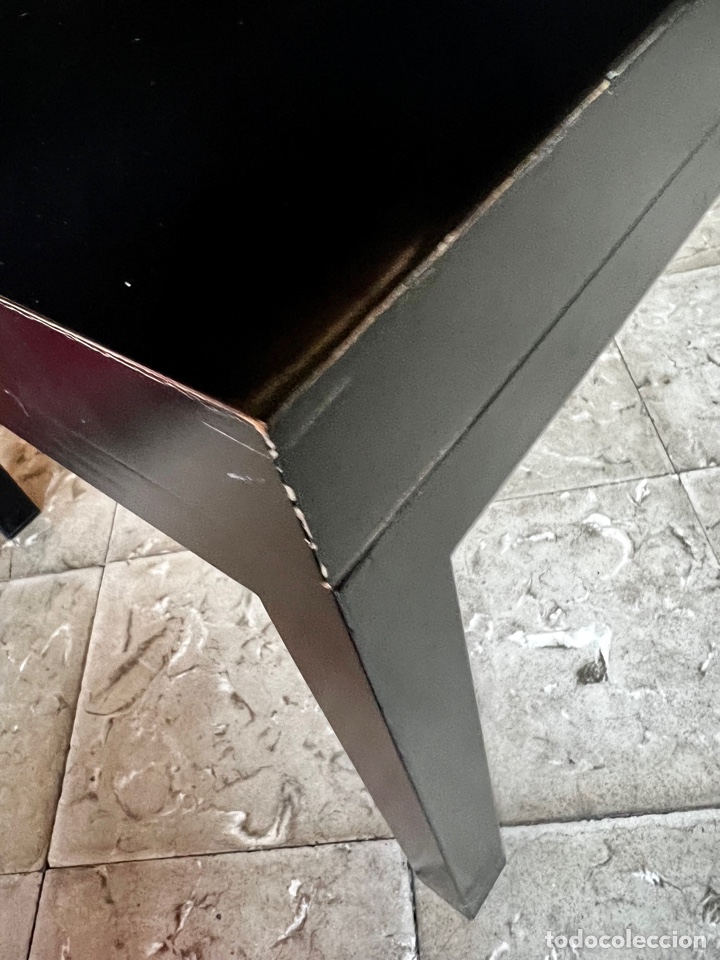Segunda mano: Banco de madera lacada en negro - Foto 2