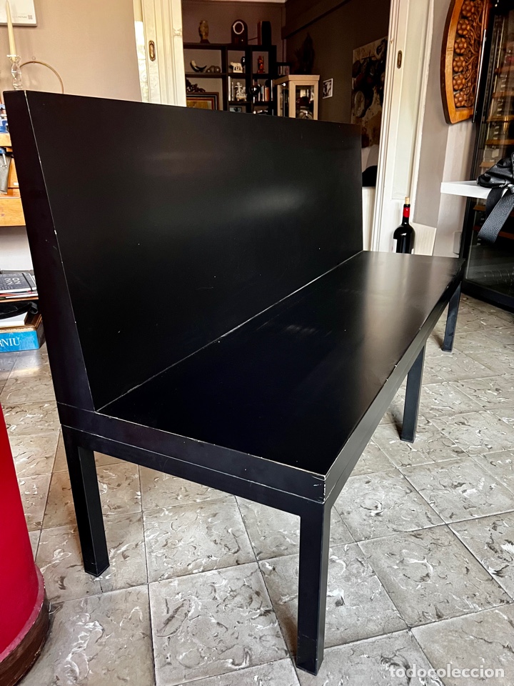 Segunda mano: Banco de madera lacada en negro - Foto 3