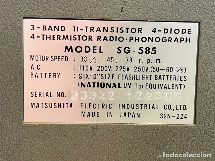 Segunda mano: National Panasonic SG-585 - Foto 7