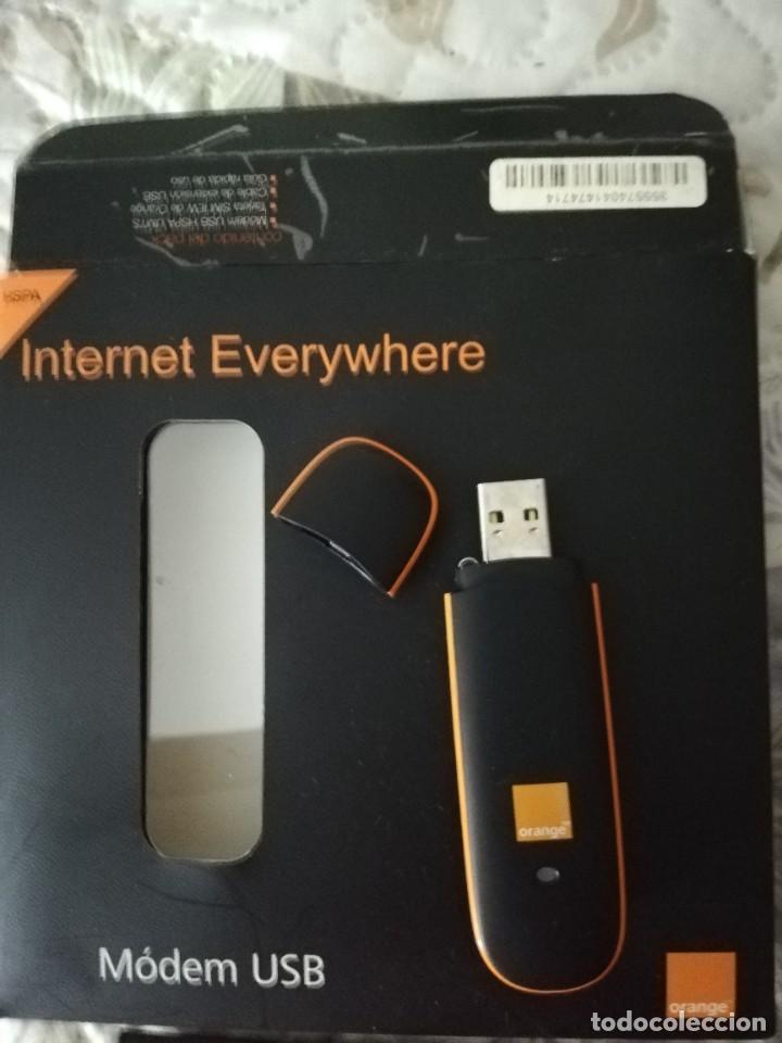 Segunda mano: M&Oacute;DEM USB ORANGE COMPLETO CON CAJA MODELO E1752C - Foto 2