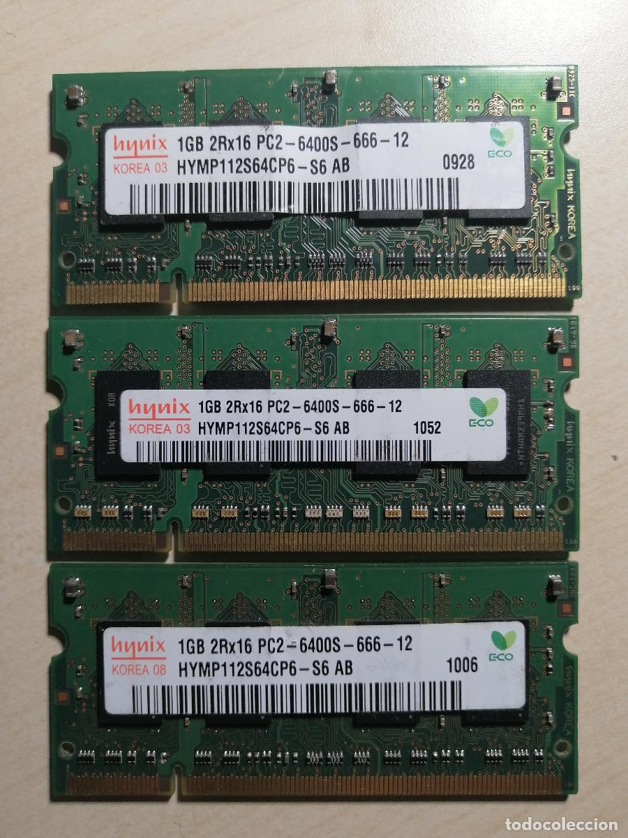 Segunda mano: Tres m&oacute;dulos de 1GB de RAM Hynix - Foto 1