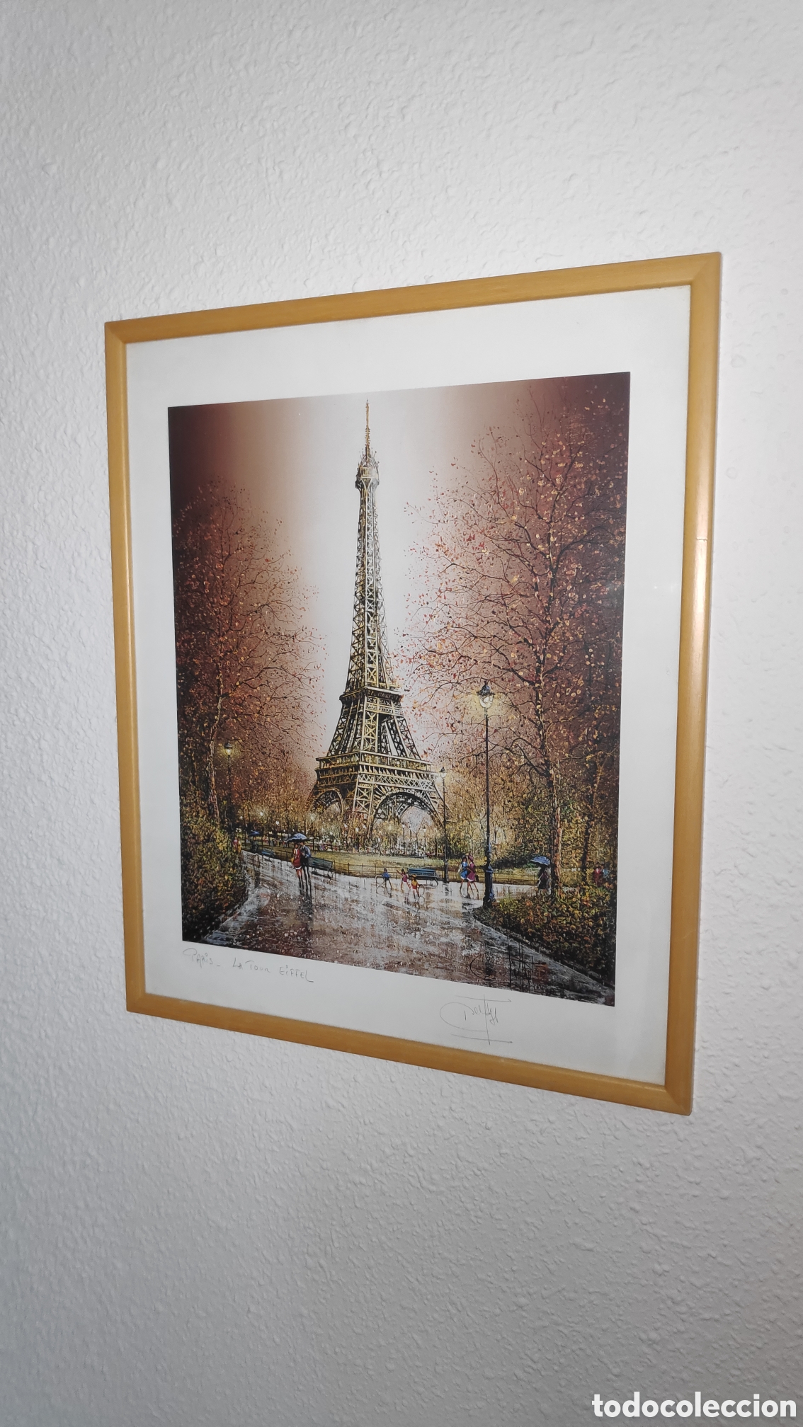 Segunda mano: Cuadro Paris La Torre Eiffel de Guy Dessapt - Foto 1