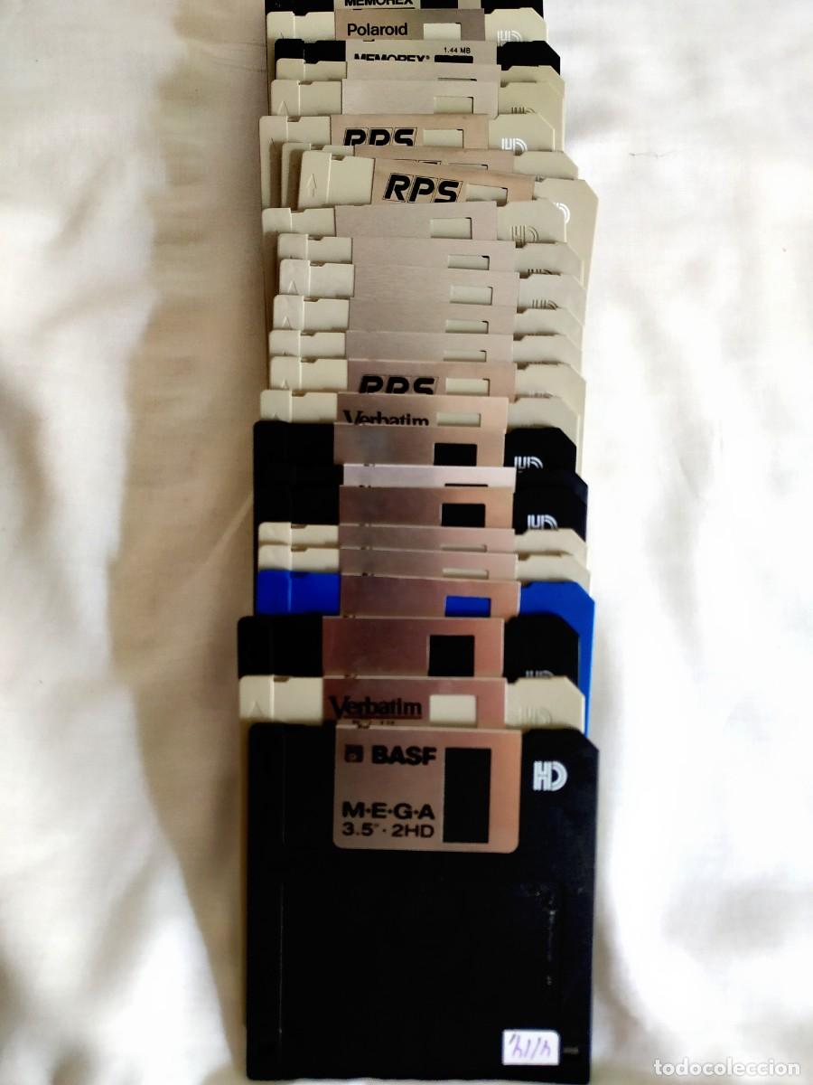 Segunda Mano: LOTE DE 25 DISKETTES 3.5 PULGADAS - USADOS, PERO RECOMPROBADOS UNO A UNO