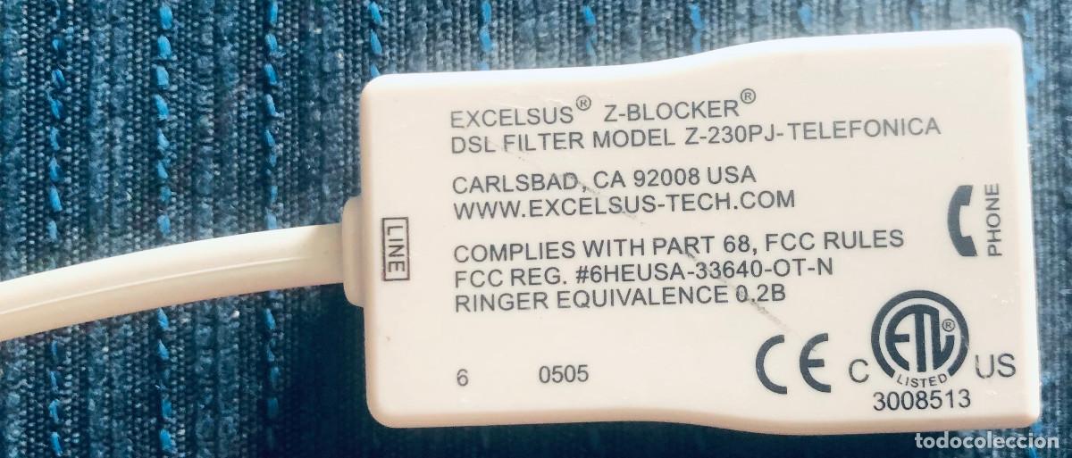 Segunda mano: Filtro de Telef&oacute;nica. Modelo Excelsus Z-Blocker. Funciona perfectamente. - Foto 5