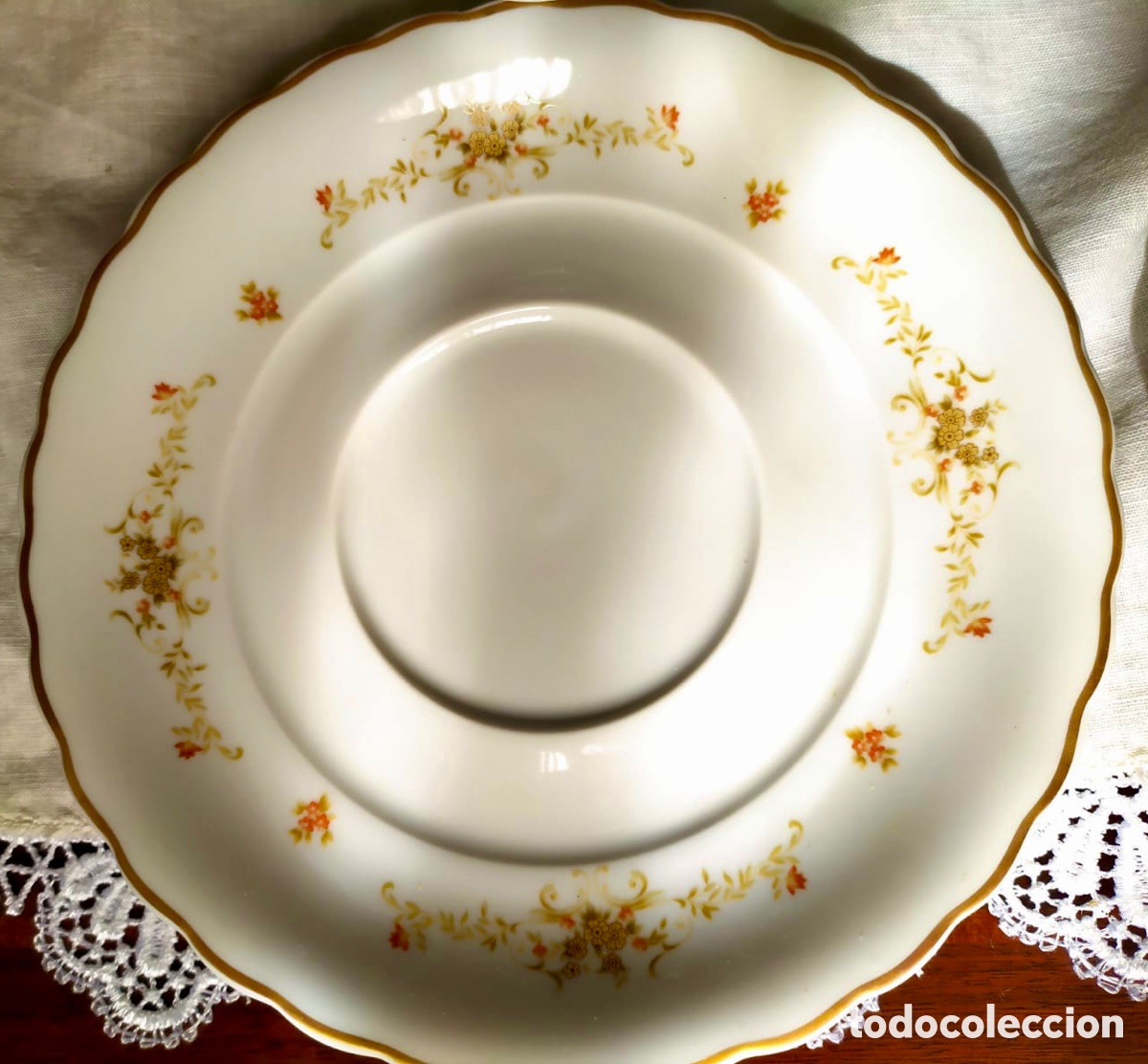 Segunda mano: Juego de consom&eacute; porcelana Capeans - Foto 3