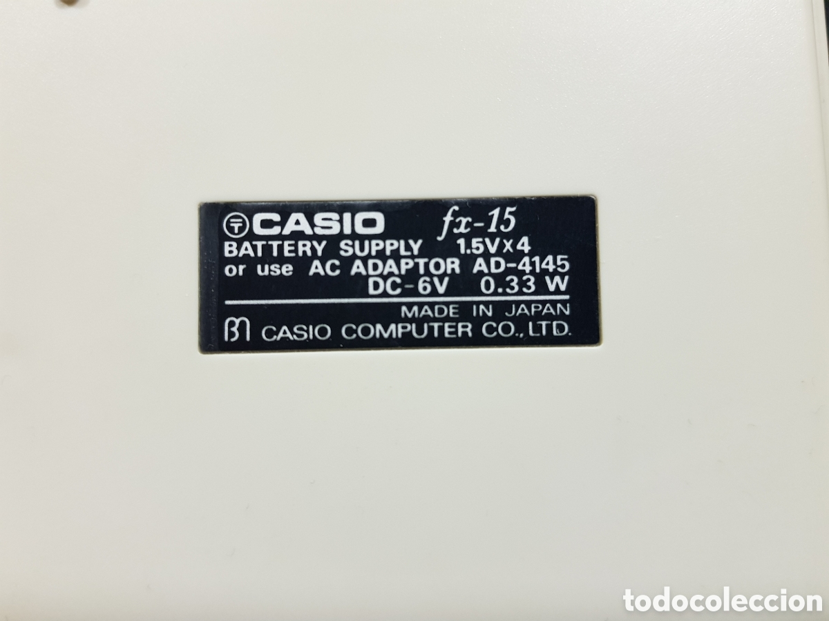 Segunda mano: Casio FX-15 Calculadora Cient&iacute;fica Con Funda - Foto 7