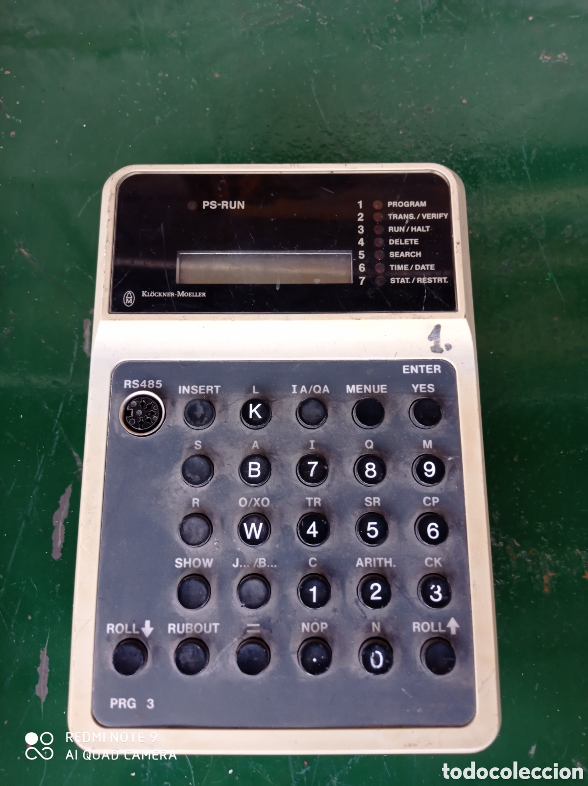 Segunda mano: Vintage. Programador manual Klockner Moeller PRG 3. Sin cable. Kl&ouml;ckner-Moeller. - Foto 1