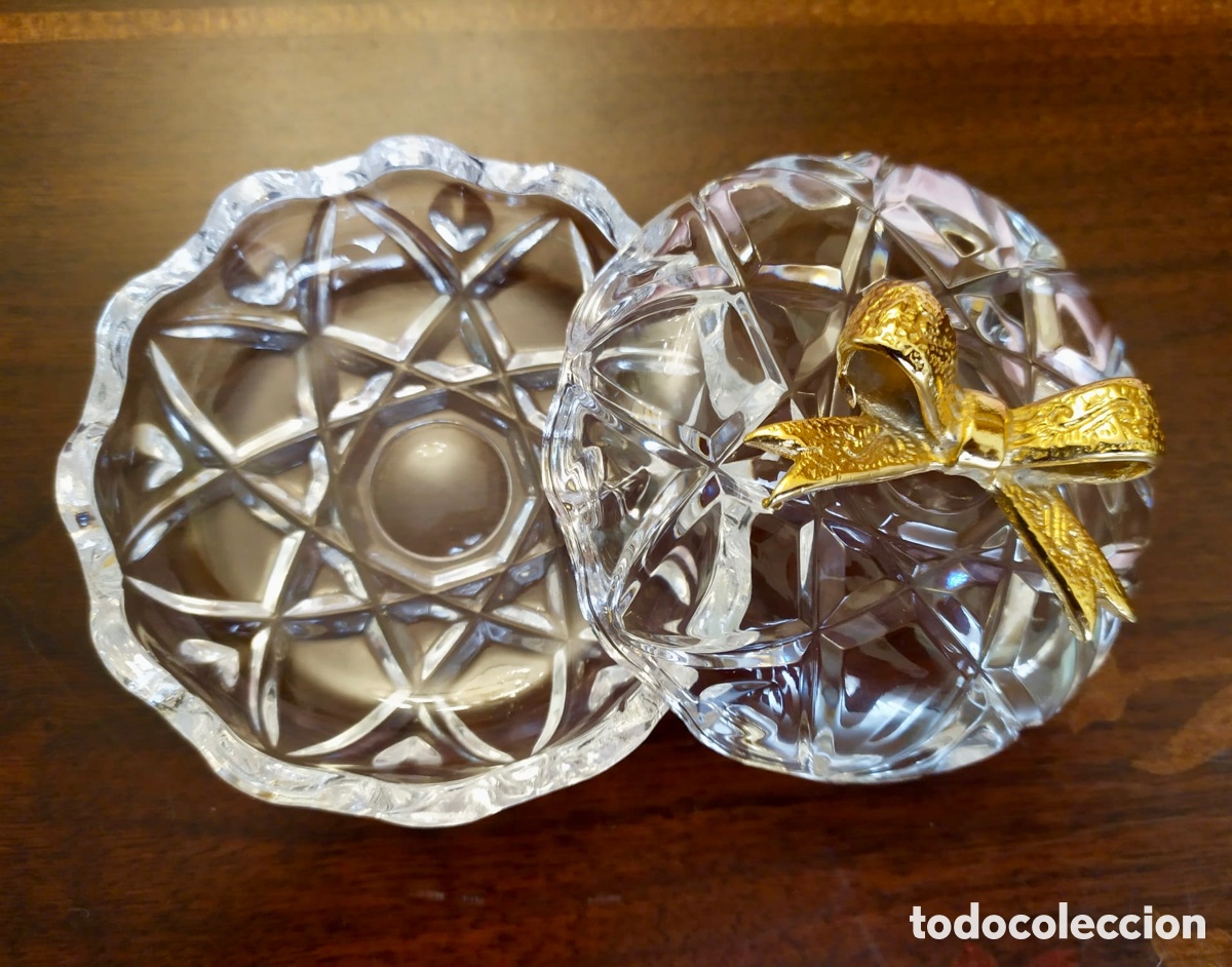 Segunda mano: Joyero/caja de cristal tallado - Foto 4