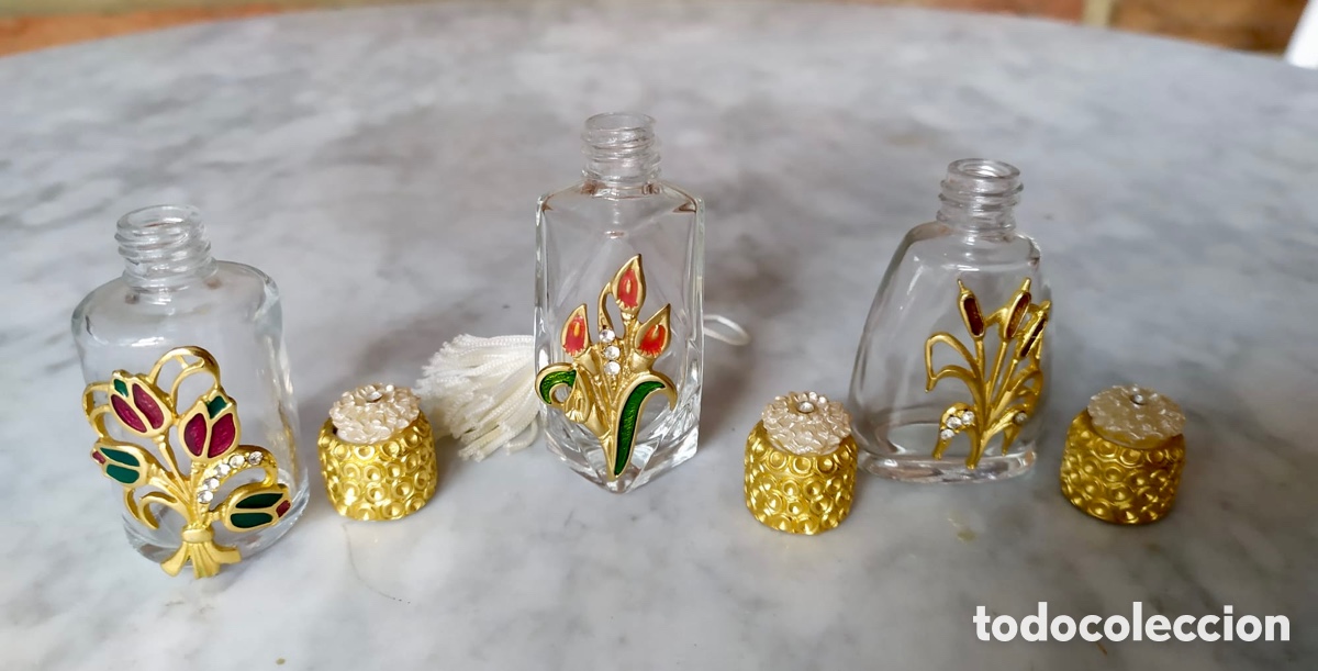 Segunda mano: 3 perfumadores de cristal miniatura - Foto 6
