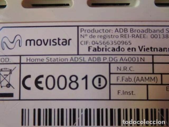 Segunda mano: Router Movistar ADB A4001N Home Station - Foto 4
