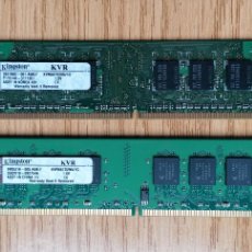 Segunda Mano: [KINGSTON] 2X1GB RAM DDR2. Lote 376181379
