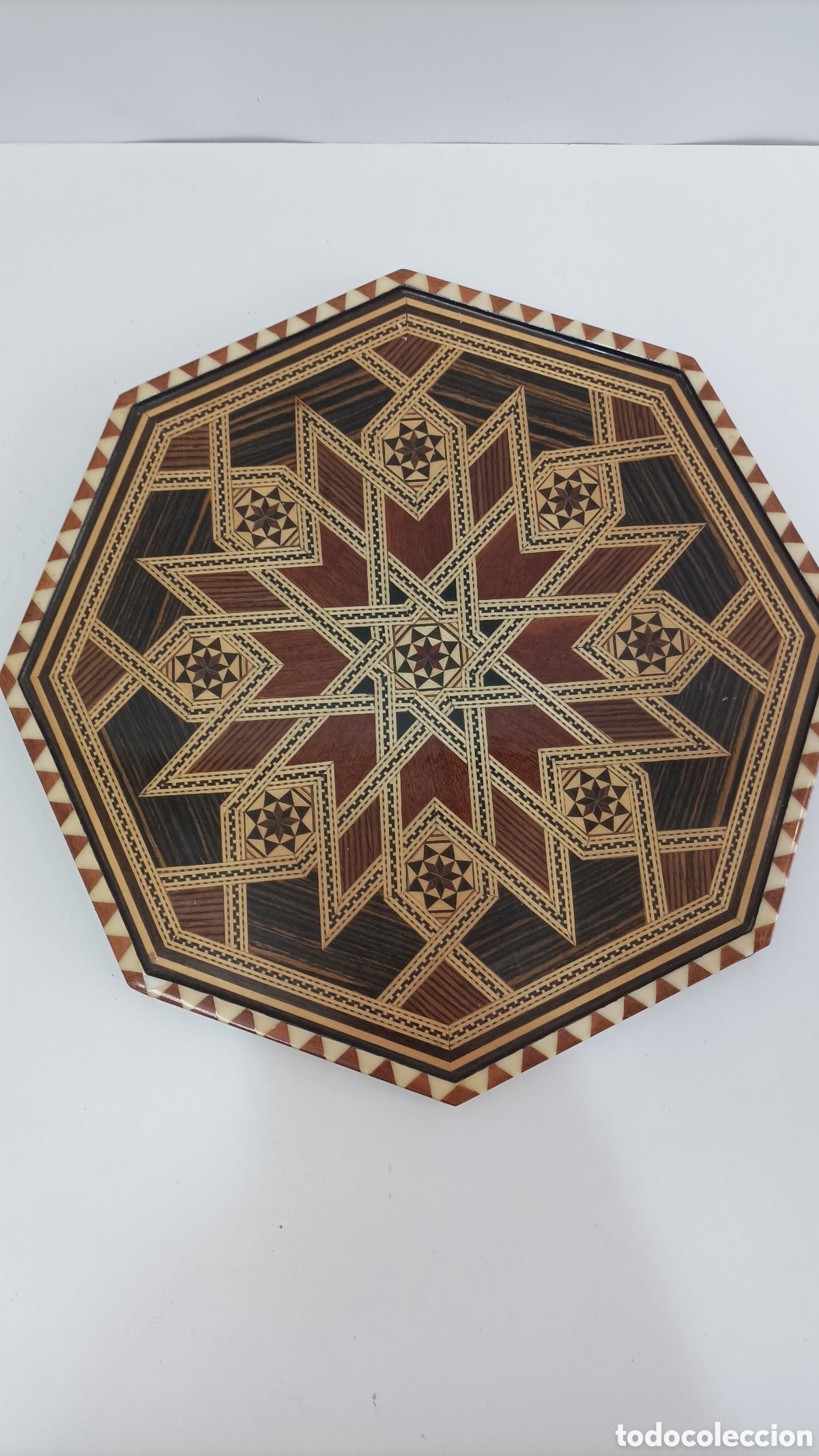 Segunda mano: Bandeja de madera artesanal de taracena - Foto 6