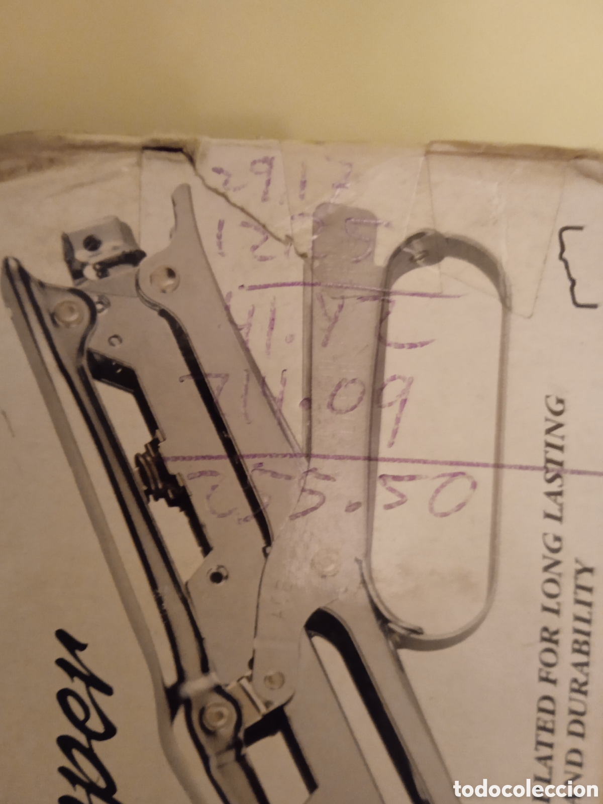 Segunda mano: ,GRAPADORA ESPECIAL TINTORER&Iacute;A ,ace Cipper 702 STAPLING PLIER. - Foto 8