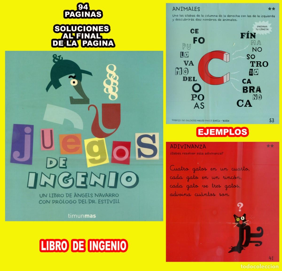 Segunda mano: JUEGOS DE INGENIO LIBRO DE 94 PAGINAS ( VER INFO ) - Foto 1