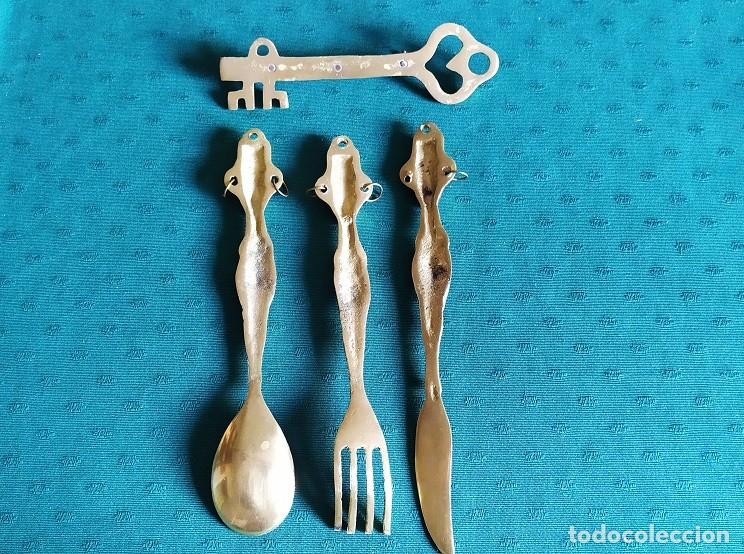 Segunda mano: CUBIERTOS DECORACI&Oacute;N EN BRONCE - Foto 2