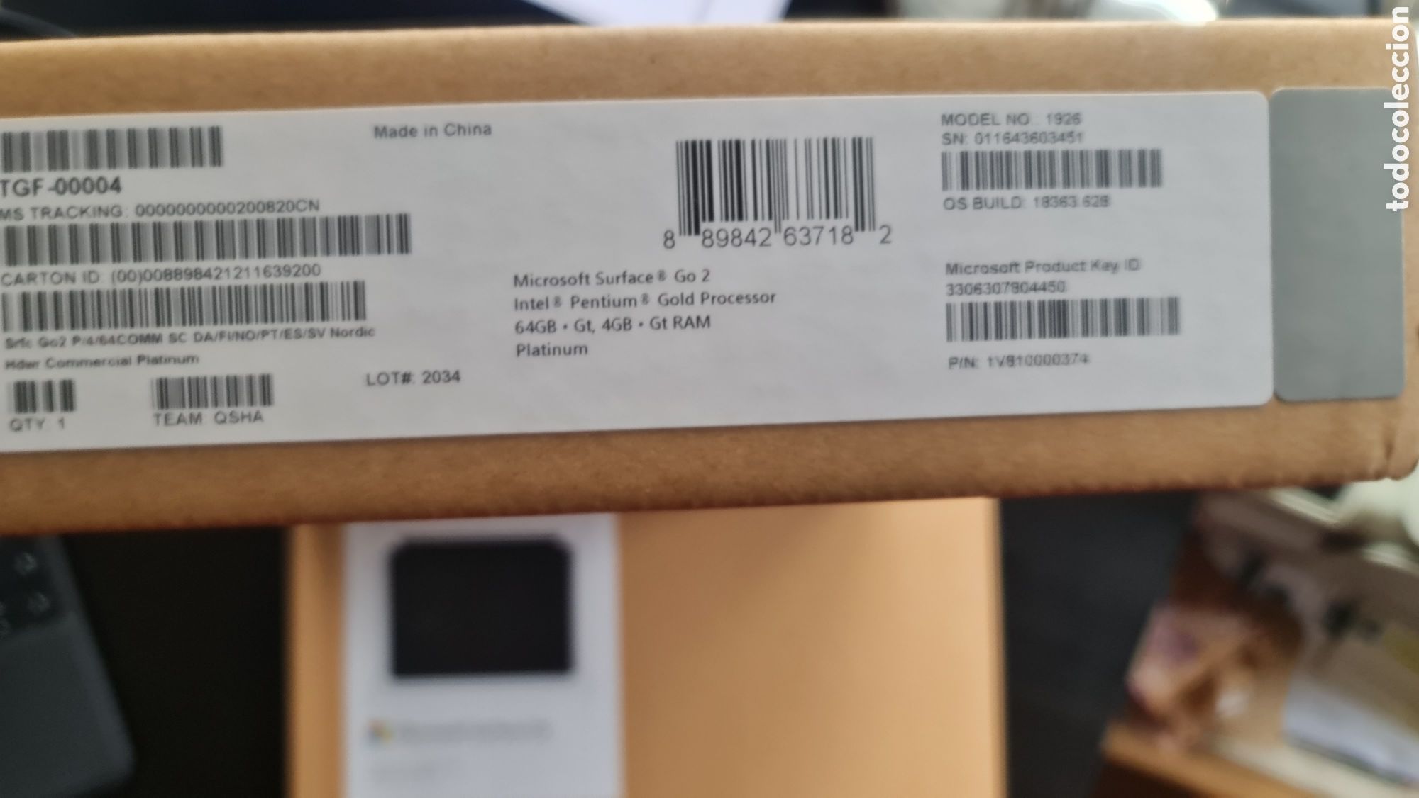 Segunda mano: Portatil Microsoft surface 2 go ng con teclado y lapiz - Foto 3