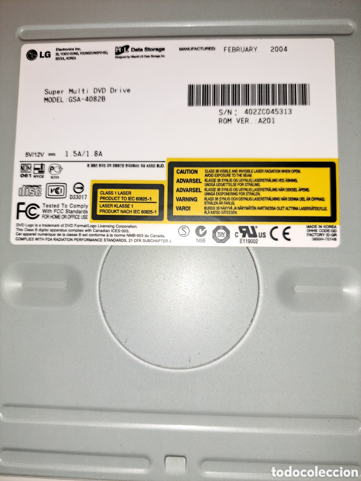 Segunda mano: SUPER MULTI DVD DRIVE LG MODEL: GSA - 4082B - Foto 2